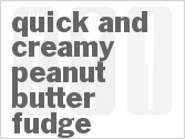 recipe for quick and creamy peanut butter fudge