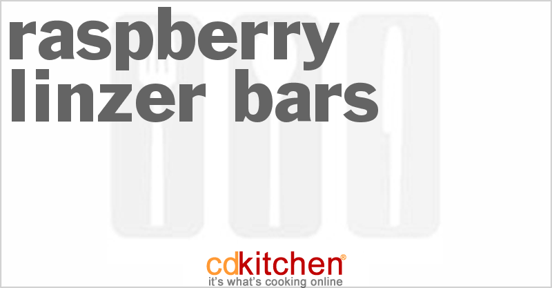 Raspberry Linzer Bars - CDKitchen.com