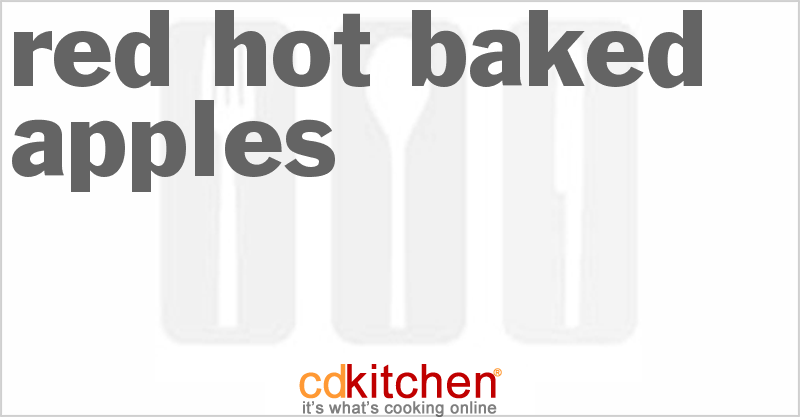 Red Hot Baked Apples - CDKitchen.com