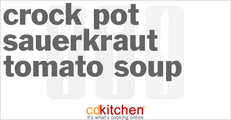 Sauerkraut Tomato Soup - CDKitchen.com