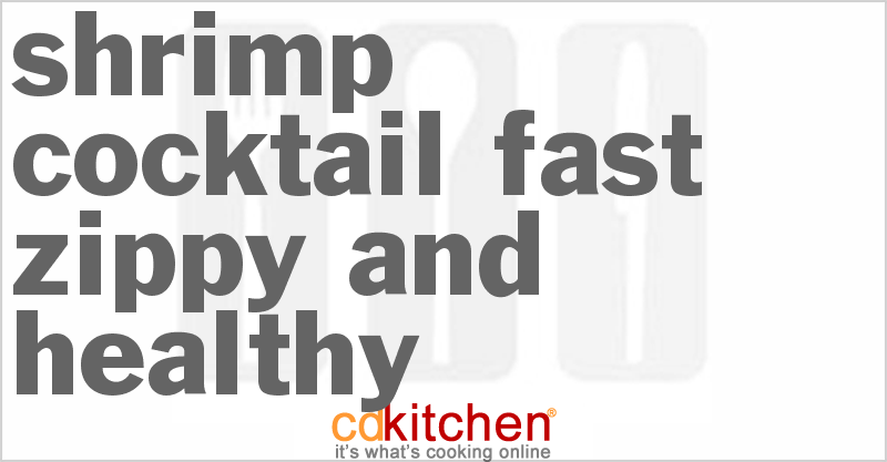 Shrimp Cocktail Fast Zippy and Healthy - CDKitchen.com