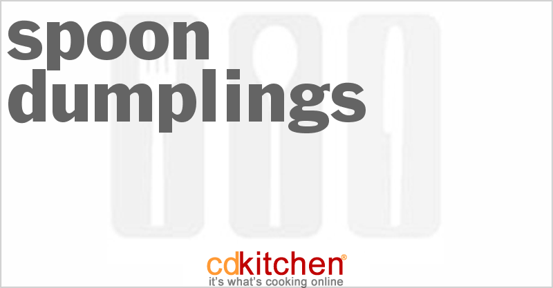 Spoon Dumplings - CDKitchen.com