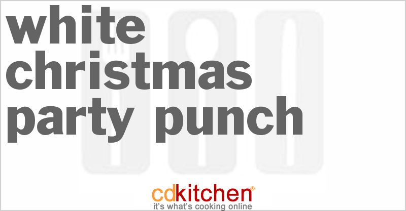 White Christmas Party Punch - CDKitchen.com