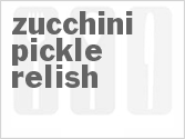 recipe for zucchini pickle relish