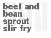 Beef And Bean Sprout Stir-Fry