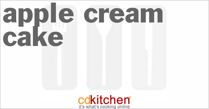 Apple Cream Cake - CDKitchen.com
