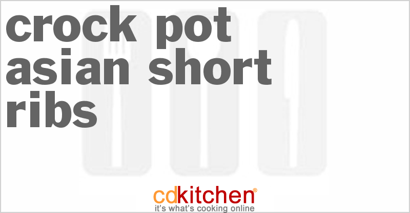 Asian Short Ribs - CDKitchen.com