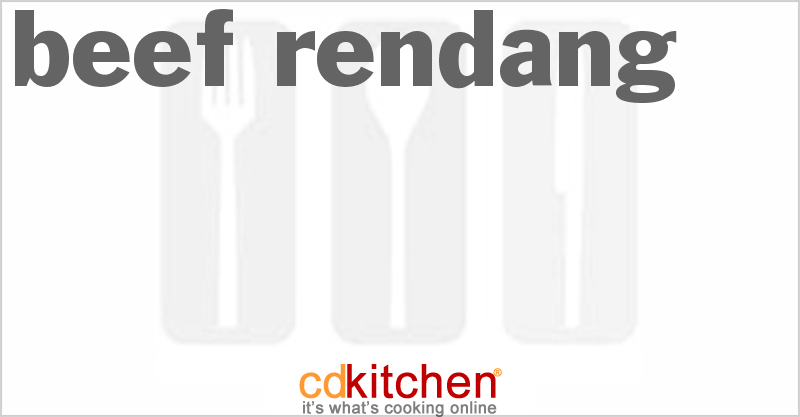Beef Rendang - CDKitchen.com