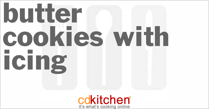 Butter Cookies With Icing - CDKitchen.com