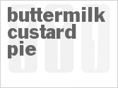 recipe for buttermilk custard pie