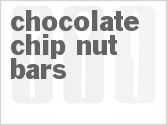 recipe for chocolate chip nut bars