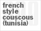 recipe for french-style couscous (tunisia)