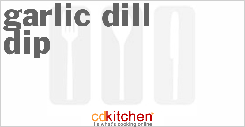 Garlic Dill Dip - CDKitchen.com