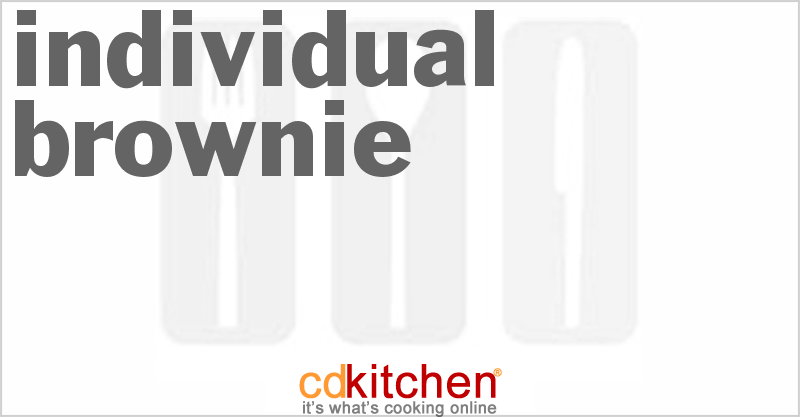 Individual Brownie - CDKitchen.com