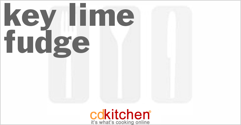 Key-Lime Fudge - CDKitchen.com