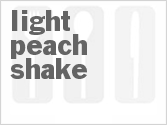 recipe for light peach shake