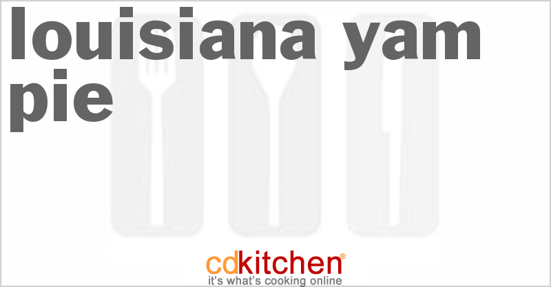 Louisiana Yam Pie - CDKitchen.com