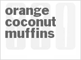 recipe for orange coconut muffins