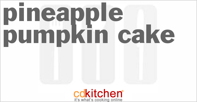 Pineapple Pumpkin Cake - CDKitchen.com