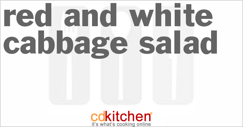 Red And White Cabbage Salad - CDKitchen.com