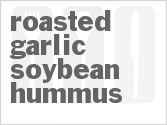 recipe for roasted garlic soybean hummus