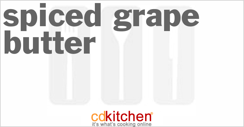 Spiced Grape Butter - CDKitchen.com