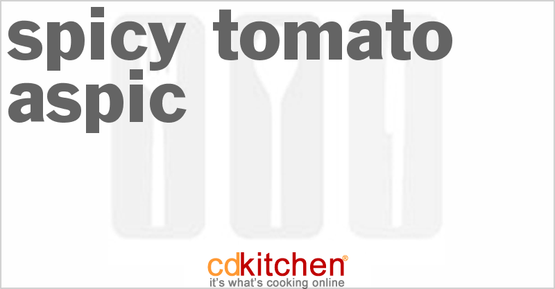Spicy Tomato Aspic - CDKitchen.com