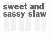 recipe for sweet and sassy slaw