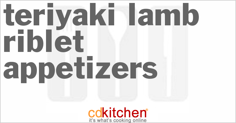 Teriyaki Lamb Riblet Appetizers - CDKitchen.com