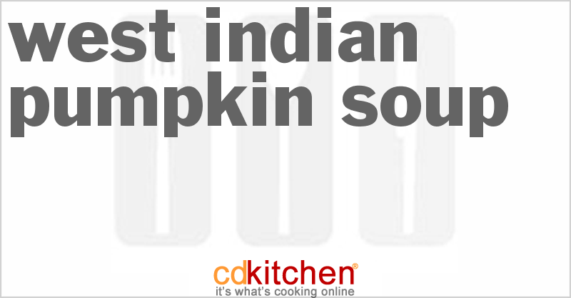 West Indian Pumpkin Soup - CDKitchen.com