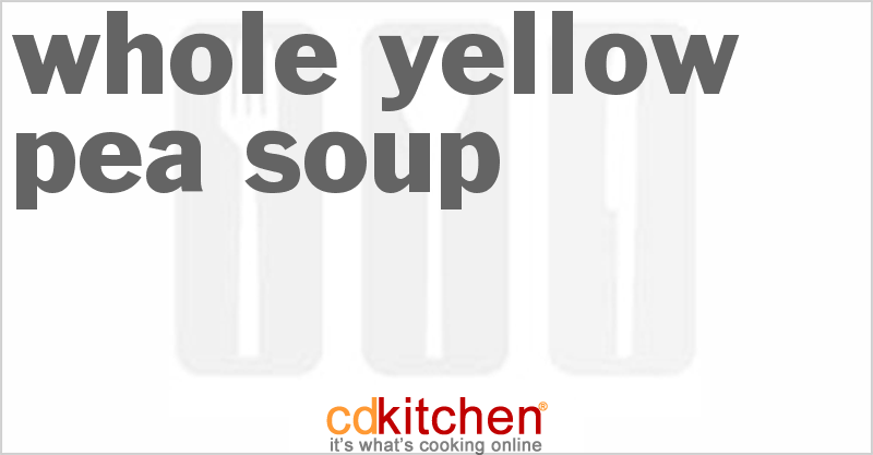 Whole Yellow Pea Soup - CDKitchen.com