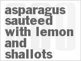 recipe for asparagus sauteed with lemon and shallots
