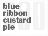 recipe for blue ribbon custard pie