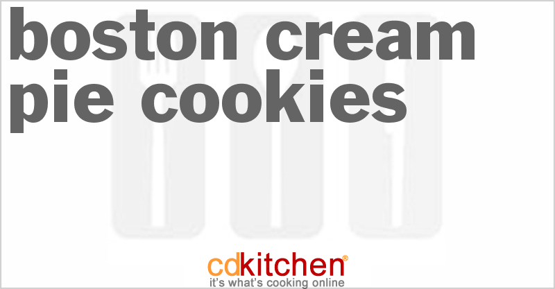 Boston Cream Pie Cookies - CDKitchen.com