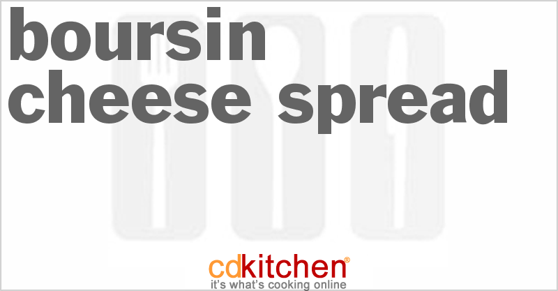 Boursin Cheese Spread - CDKitchen.com