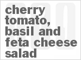 recipe for cherry tomato, basil and feta cheese salad