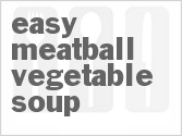recipe for easy meatball vegetable soup