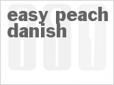 recipe for easy peach danish