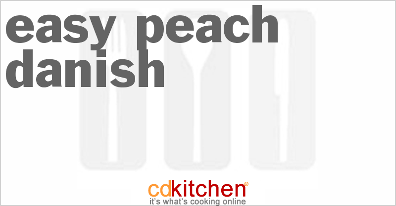 Easy Peach Danish - CDKitchen.com