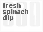 recipe for fresh spinach dip