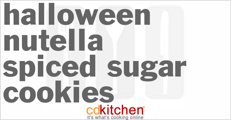 Halloween Nutella Spiced Sugar Cookies - CDKitchen.com