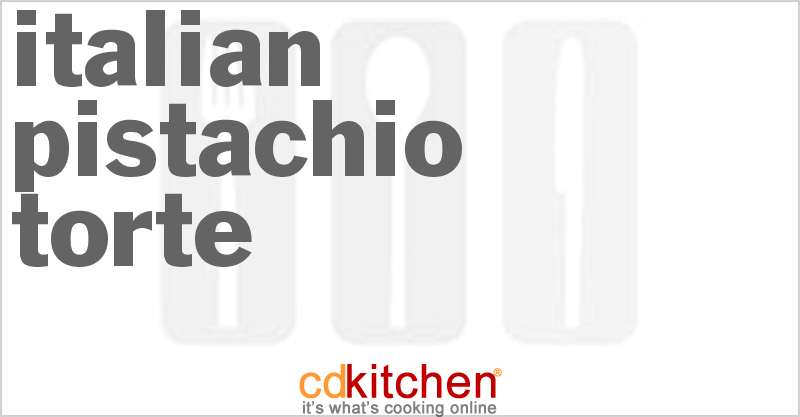 Italian Pistachio Torte - CDKitchen.com