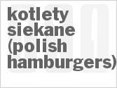 recipe for kotlety siekane (polish hamburgers)