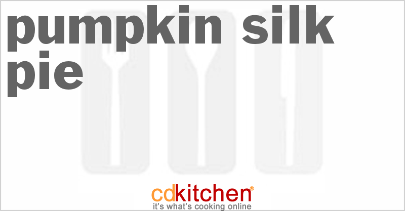 Pumpkin Silk Pie - CDKitchen.com