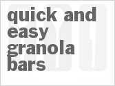 recipe for quick and easy granola bars