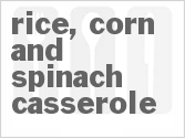 recipe for slow cooker rice, corn and spinach casserole
