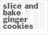 recipe for slice and bake ginger cookies