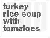recipe for slow cooker turkey rice soup with tomatoes