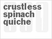 Crustless Spinach Quiche