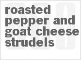 Roasted Pepper And Goat Cheese Strudels